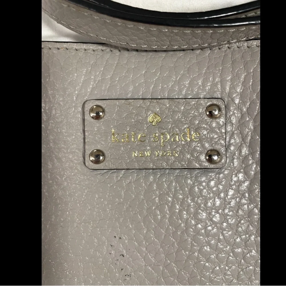 Kate Spade Purse Bay Street Cora Crossbody White Leather Pebbled Shoulder Bag